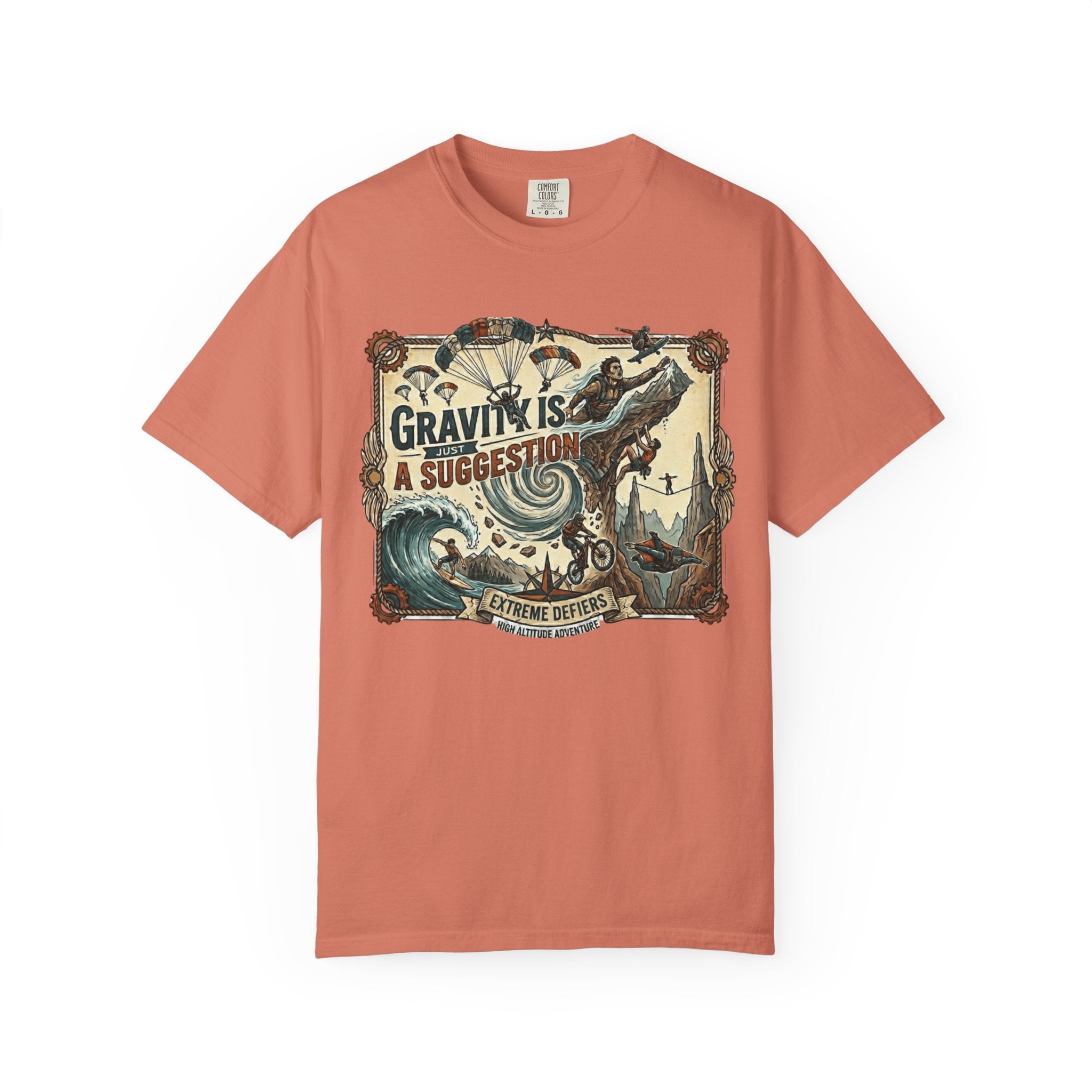 "Gravity is Just a Suggestion" Unisex Garment-Dyed T-shirt