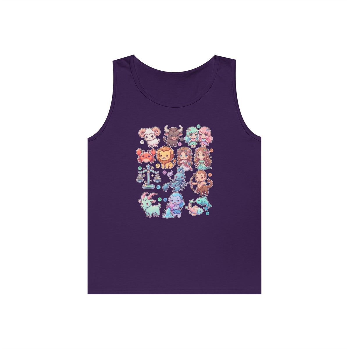 "Cute Chibi Zodiac" Tank Top