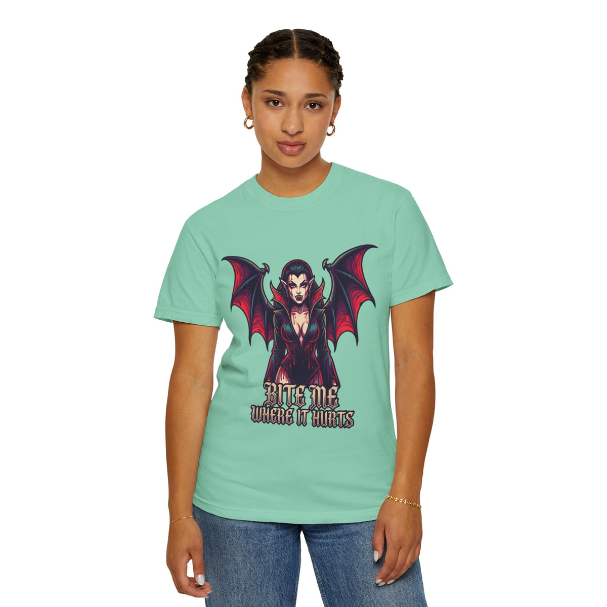 Color: Island Reef | Bite Me Where It Hurts Unisex Garment-Dyed Tee