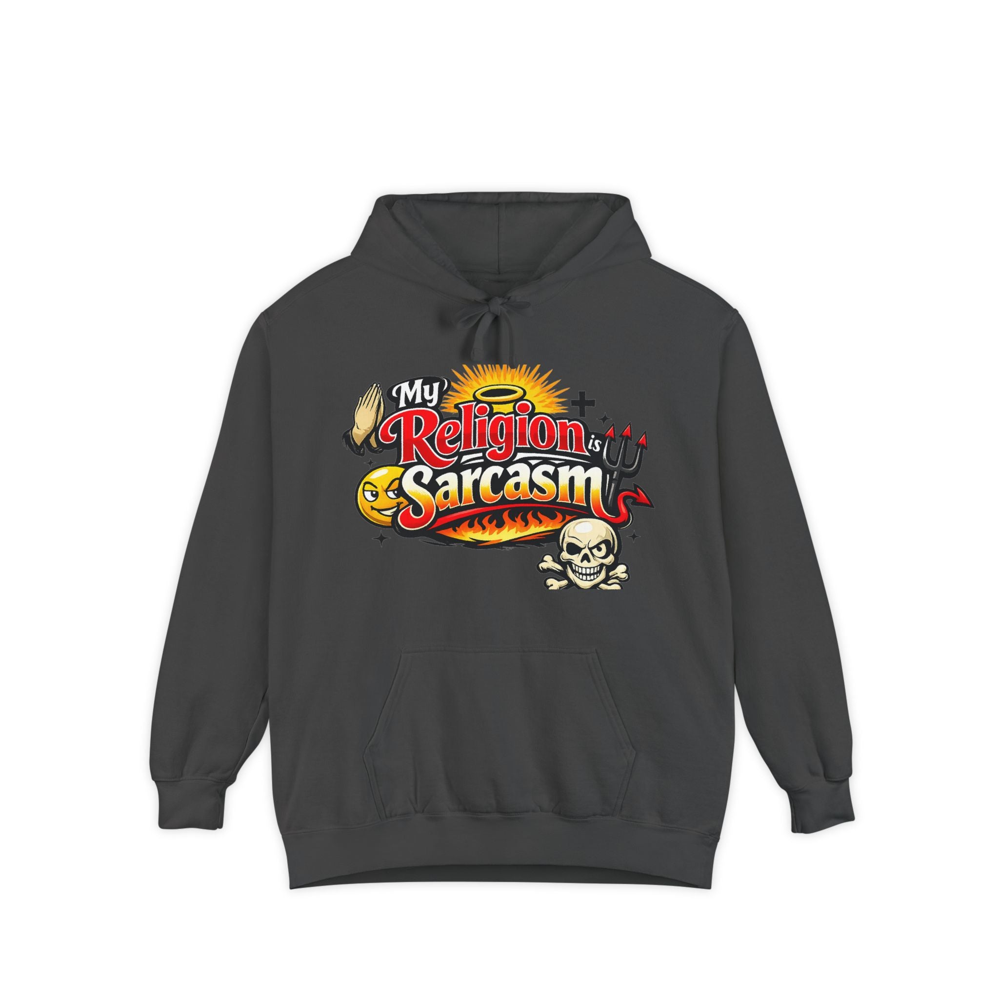 Sarcasm is My Savior | Garment-Dyed Hoodie — AttitudeShirts