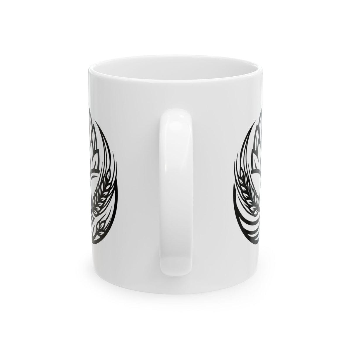 "The Beer Always Wins" White Ceramic Mug — Graphic