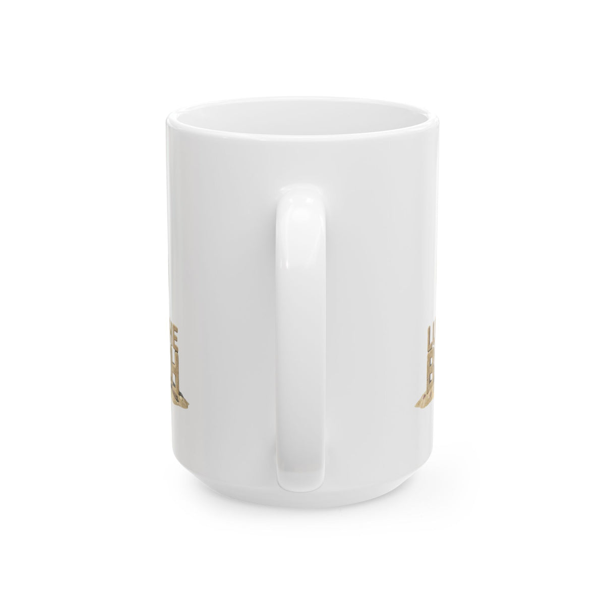 "I Luv The Beach" White Ceramic Mug