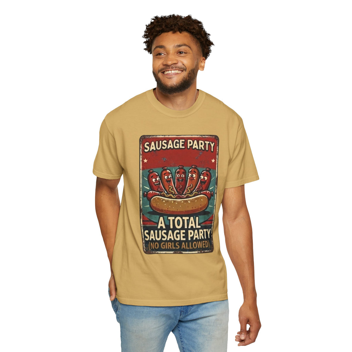 "Sausage Party" Unisex Garment-Dyed Tee