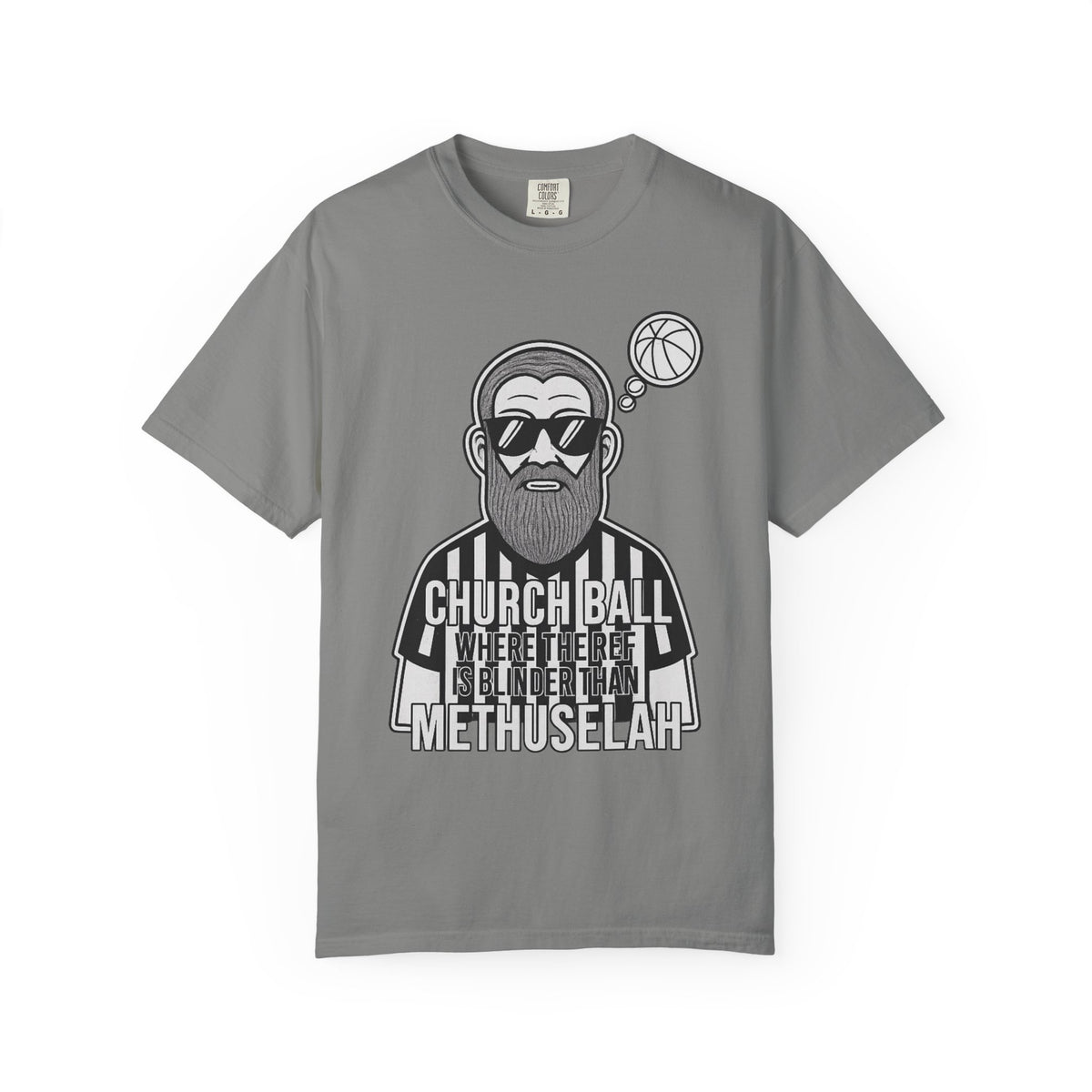 Color: Granite | Church Ball Methuselah Unisex Garment-Dyed T-shirt