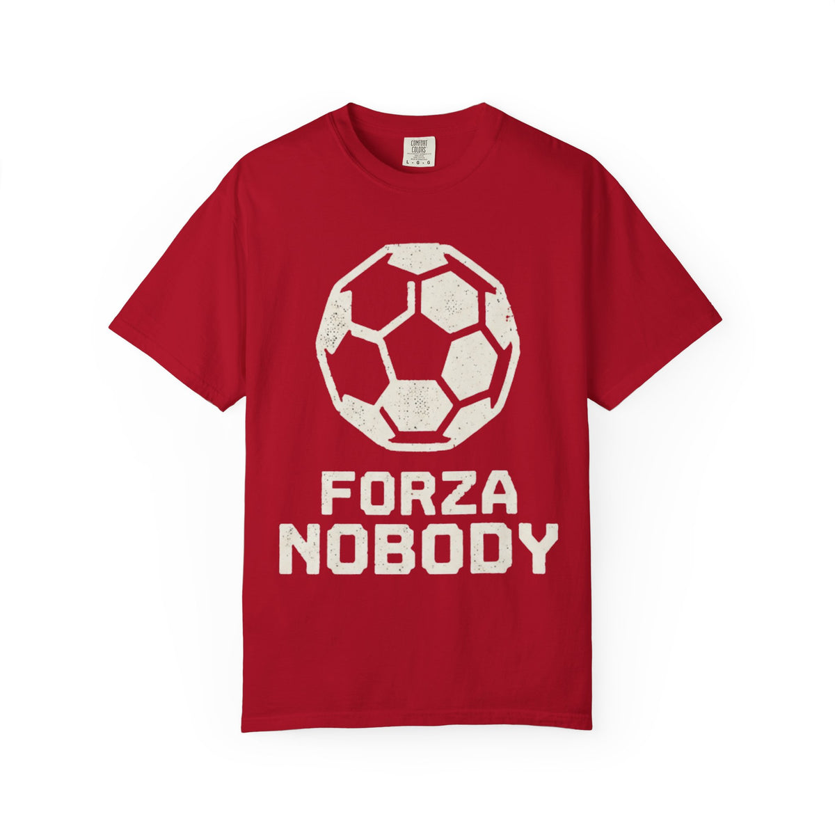 Color: Red | Forza Nobody Unisex Garment-Dyed Tee