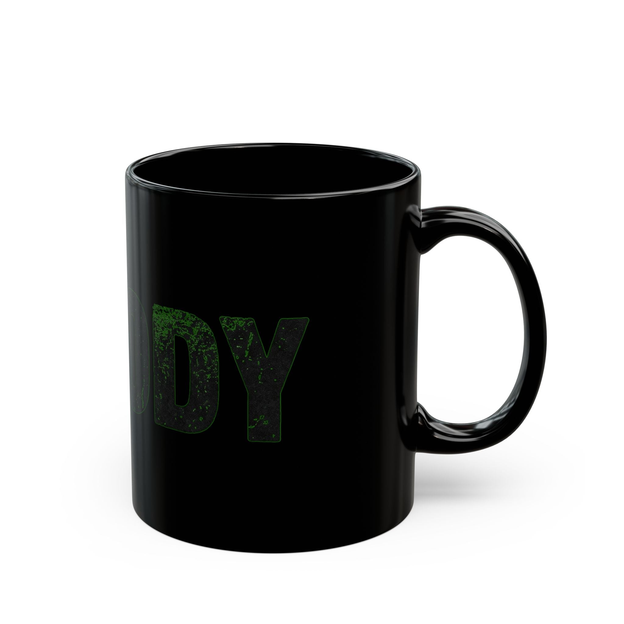 "Nobody Can Beat You At Being You" Black Ceramic Mug — Graphic