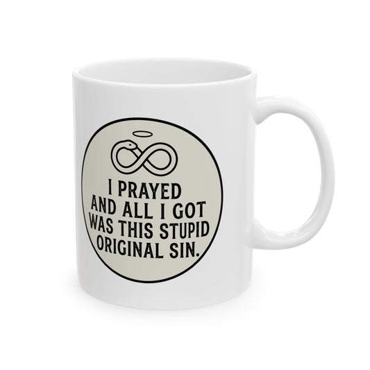 "Good Book Series Original Sin" White Ceramic Mug