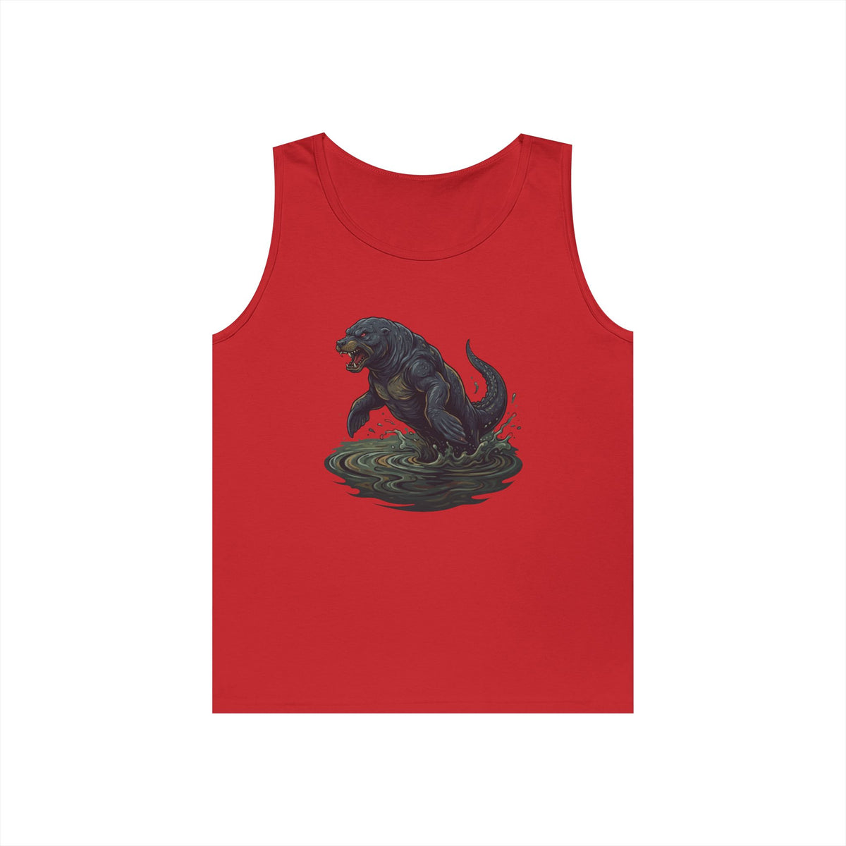 Color: Red | Bunyip (Australian Aboriginal Mythology) Tank Top