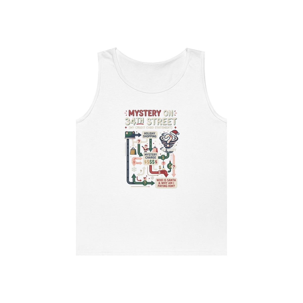 Color: White | Mystery On 34th Street Tank Top