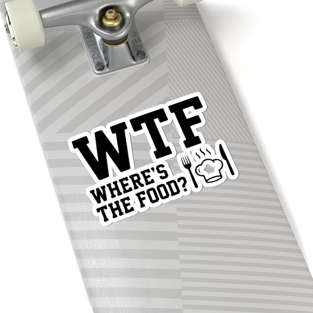 Hangry AF: WTF Where's The Food | Kiss-Cut Sticker — AttitudeShirts