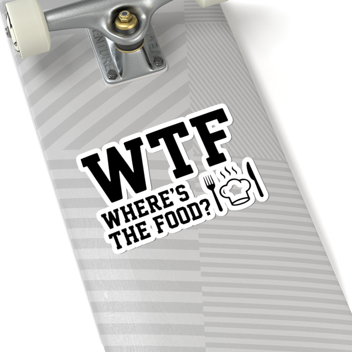 Hangry AF: WTF Where's The Food | Kiss-Cut Sticker — AttitudeShirts