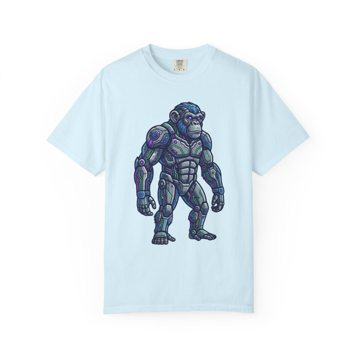 Color: Chambray | Cyber Chimp Unisex Garment-Dyed Tee