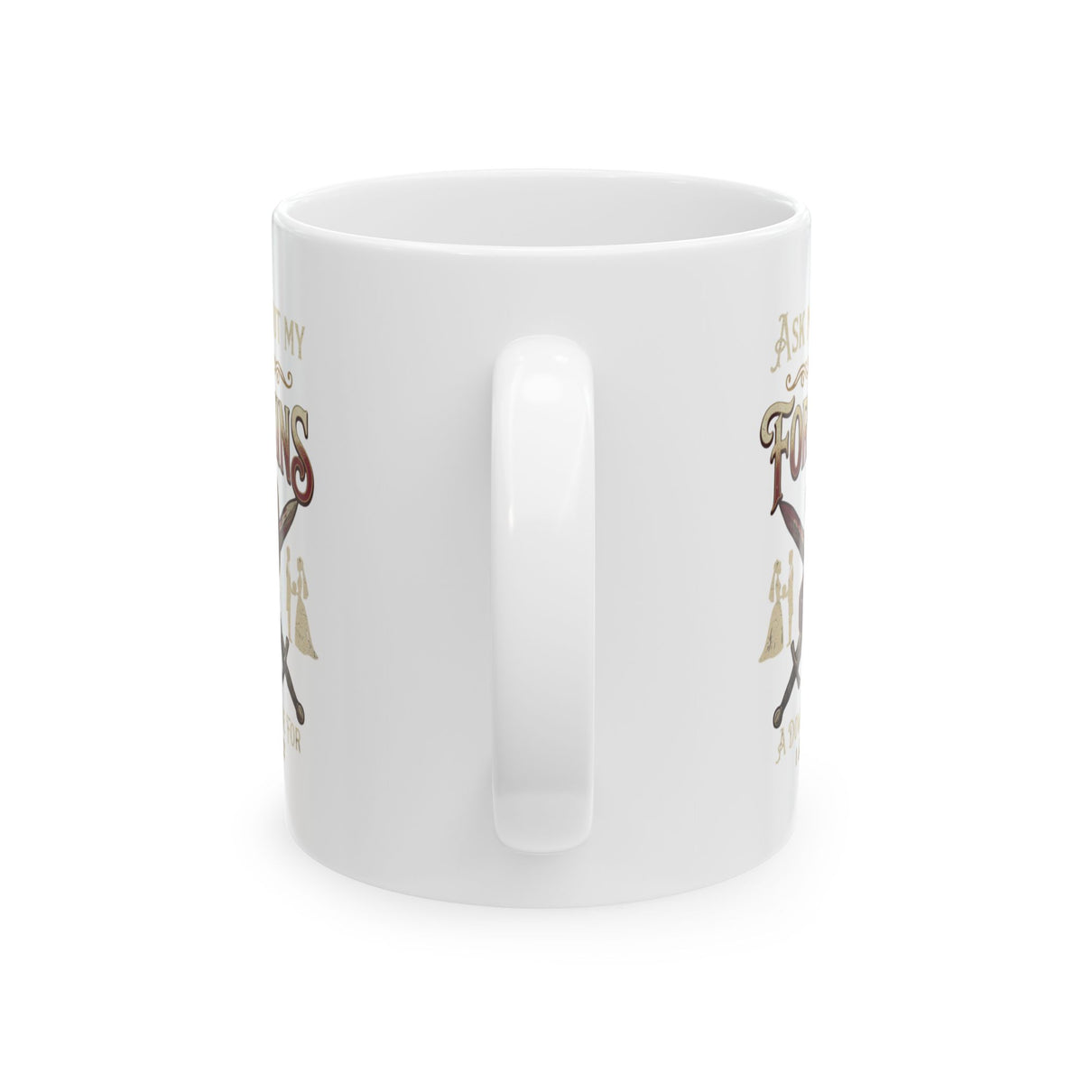 "Good Book Series 200 Foreskins" White Ceramic Mug