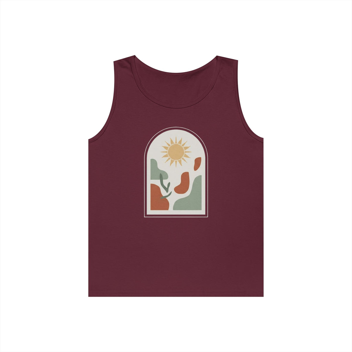 Color: Maroon | Desert Sun Tank Top