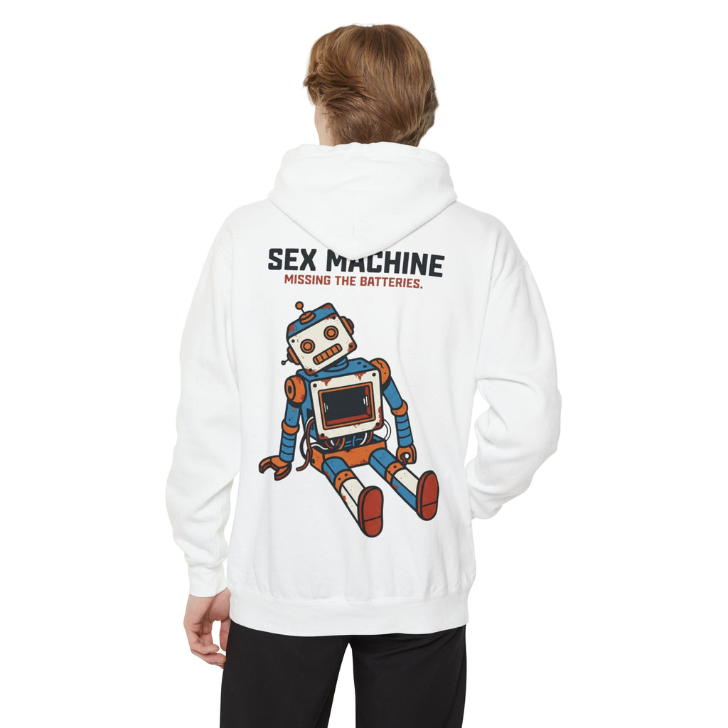 "Sex Machine" Garment-Dyed Hoodie