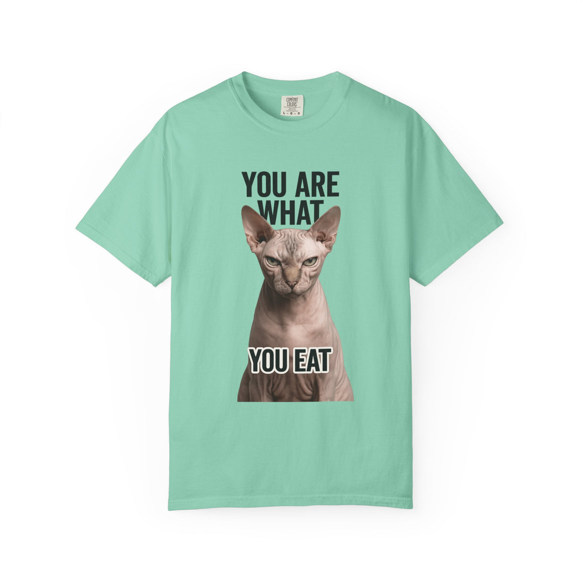 Color: Island Reef | You Are What You Eat - Cat 1 Unisex Garment-Dyed T-shirt