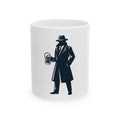 "Double Agent Draughts" White Ceramic Mug — Graphic