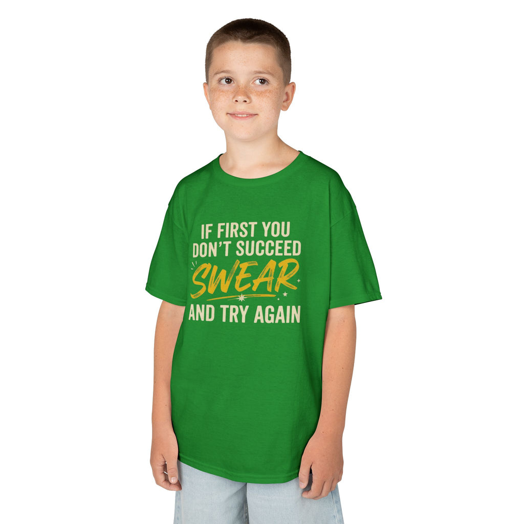 "Swear And Try Again" Kids Tee