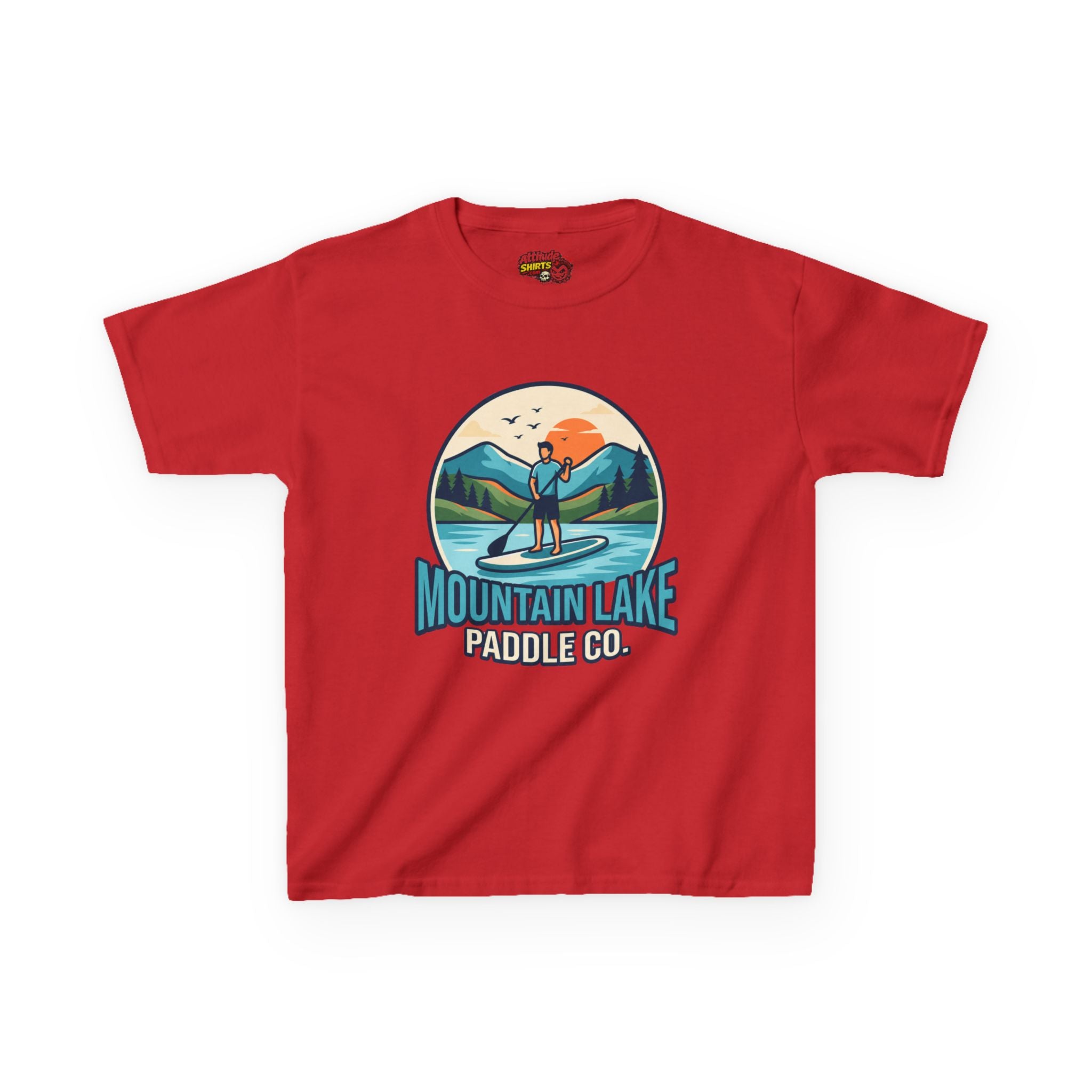 "Mountain Lake Paddle Board" Kids Tee
