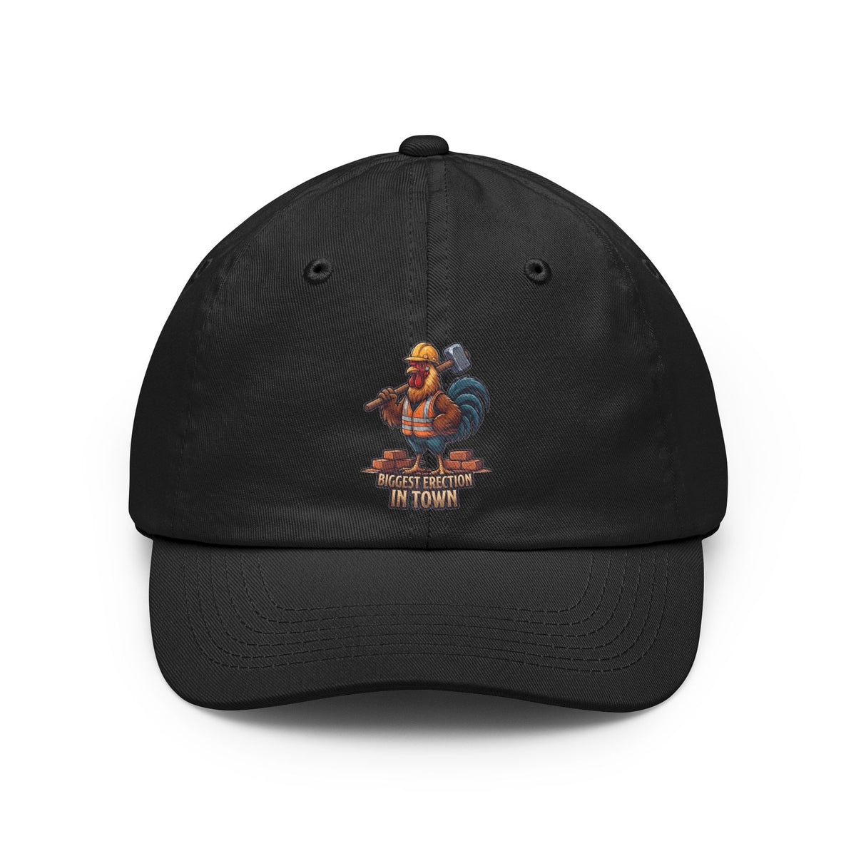 Color: Black | Biggest Erection in Town Dad Hat