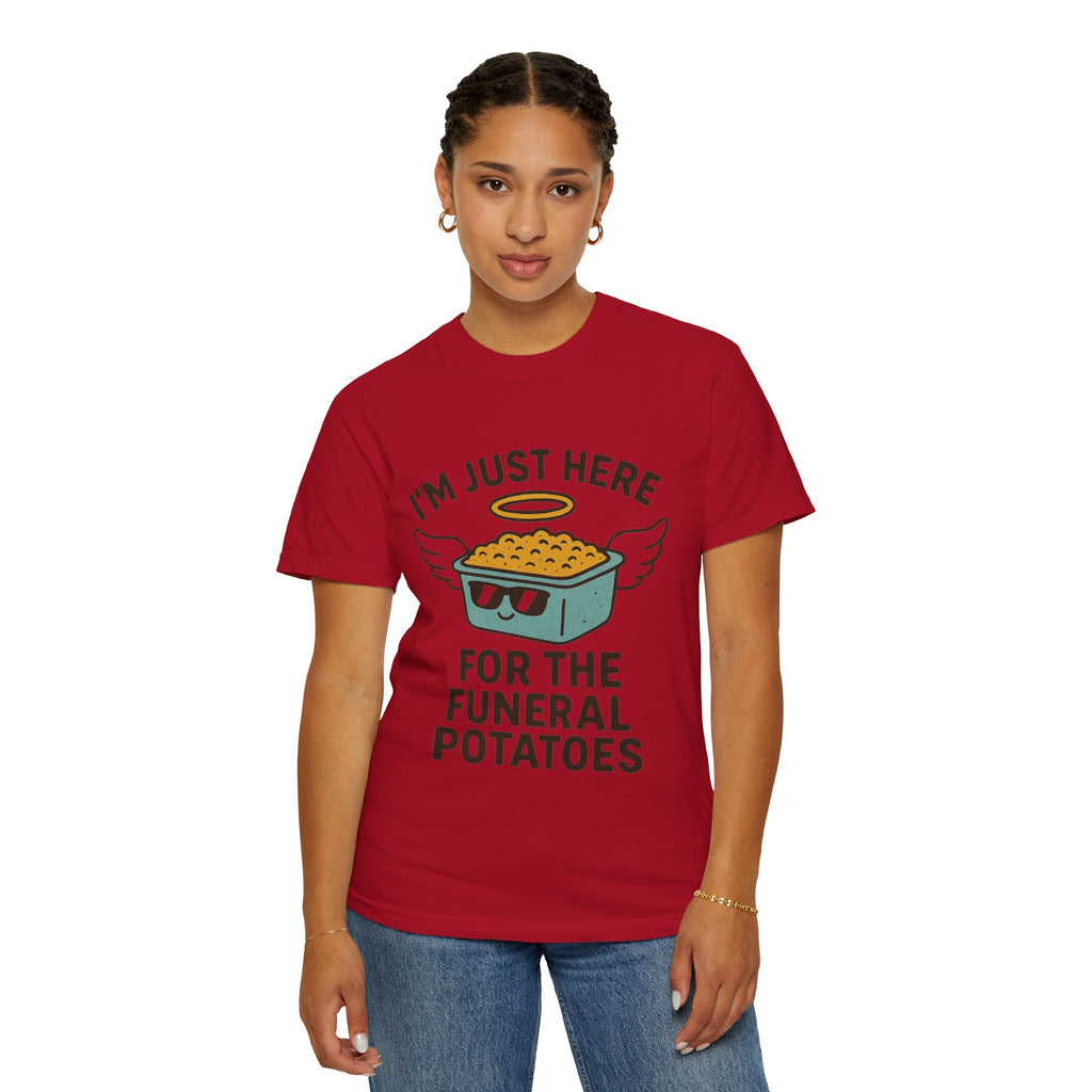 "Funeral Potatoes" Unisex Garment-Dyed T-shirt
