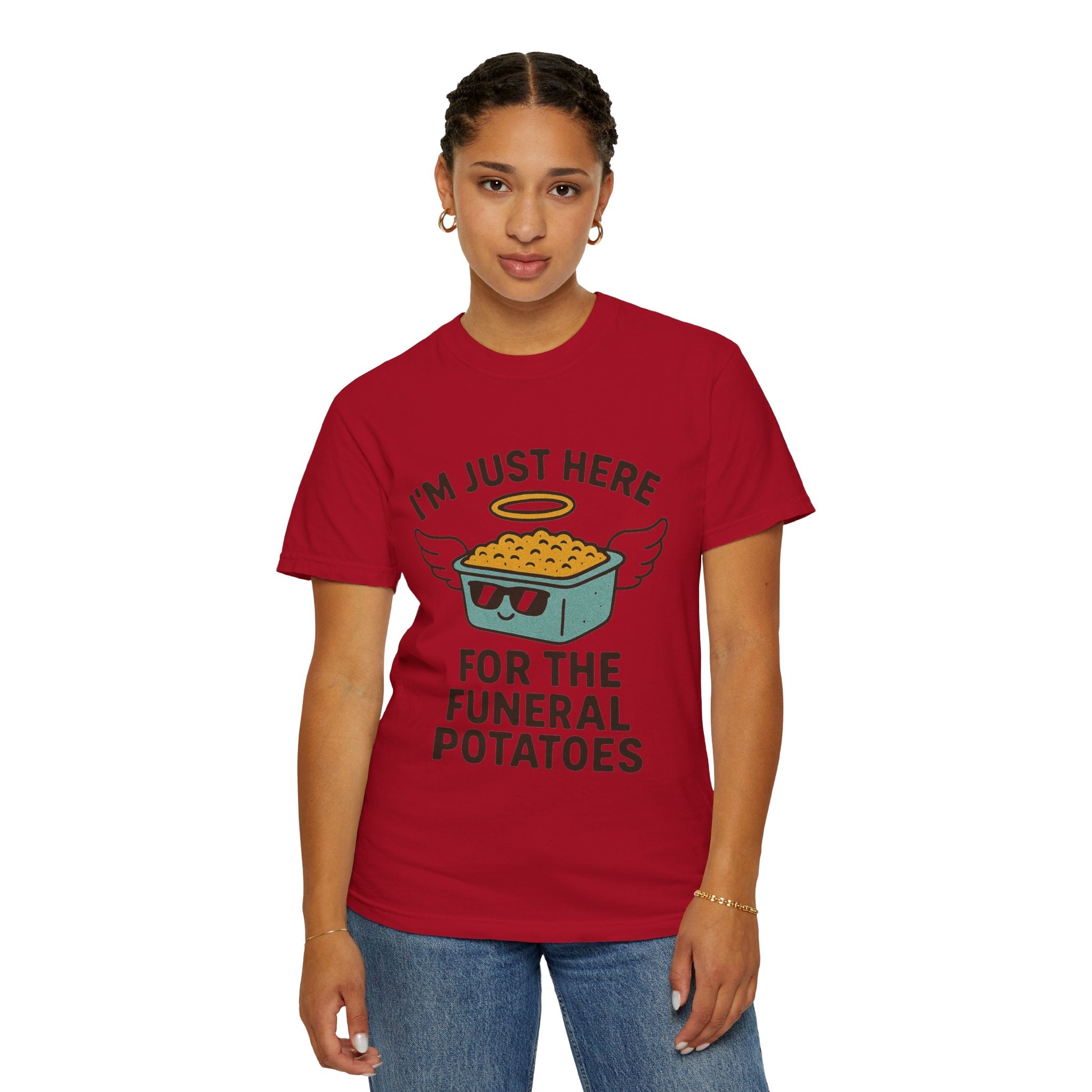 "Funeral Potatoes" Unisex Garment-Dyed T-shirt