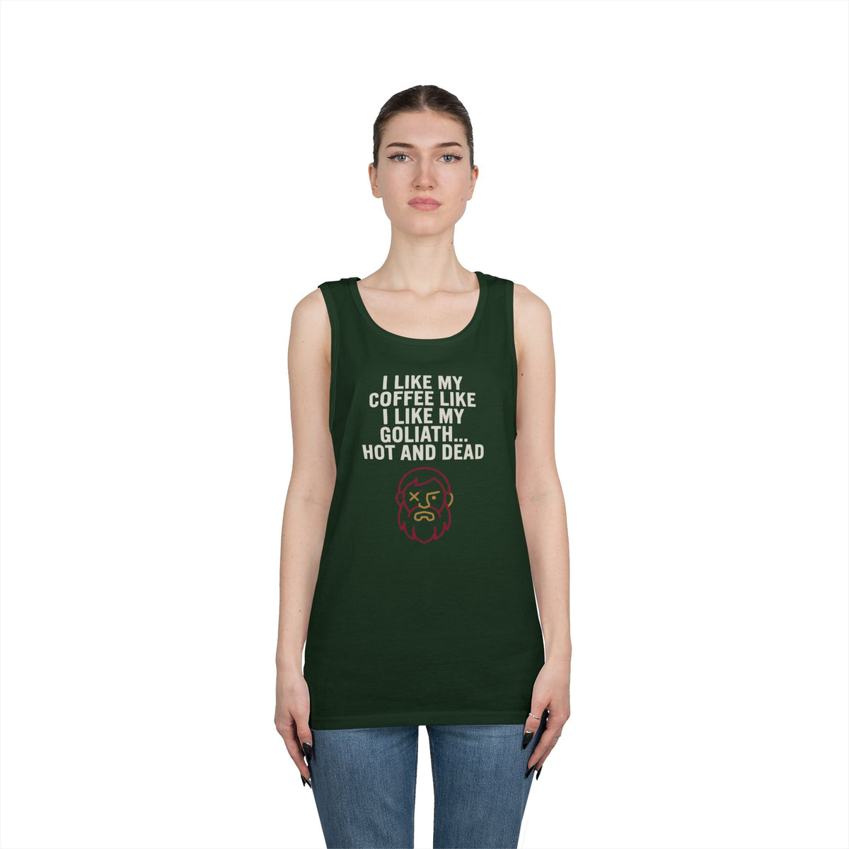 "Good Book Series Coffee Hot and Dead" Tank Top