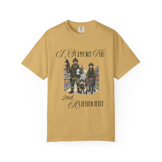 "2nd Amendment" Unisex Garment-Dyed T-shirt