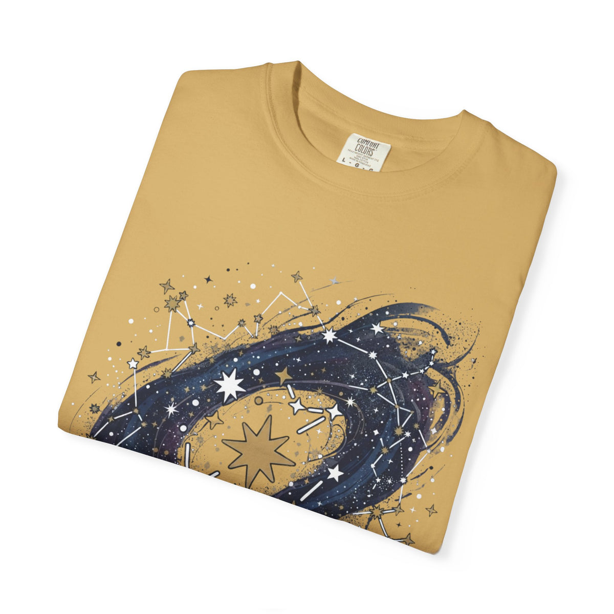 "Constellation Map (Dark Sky)" Unisex Garment-Dyed Tee