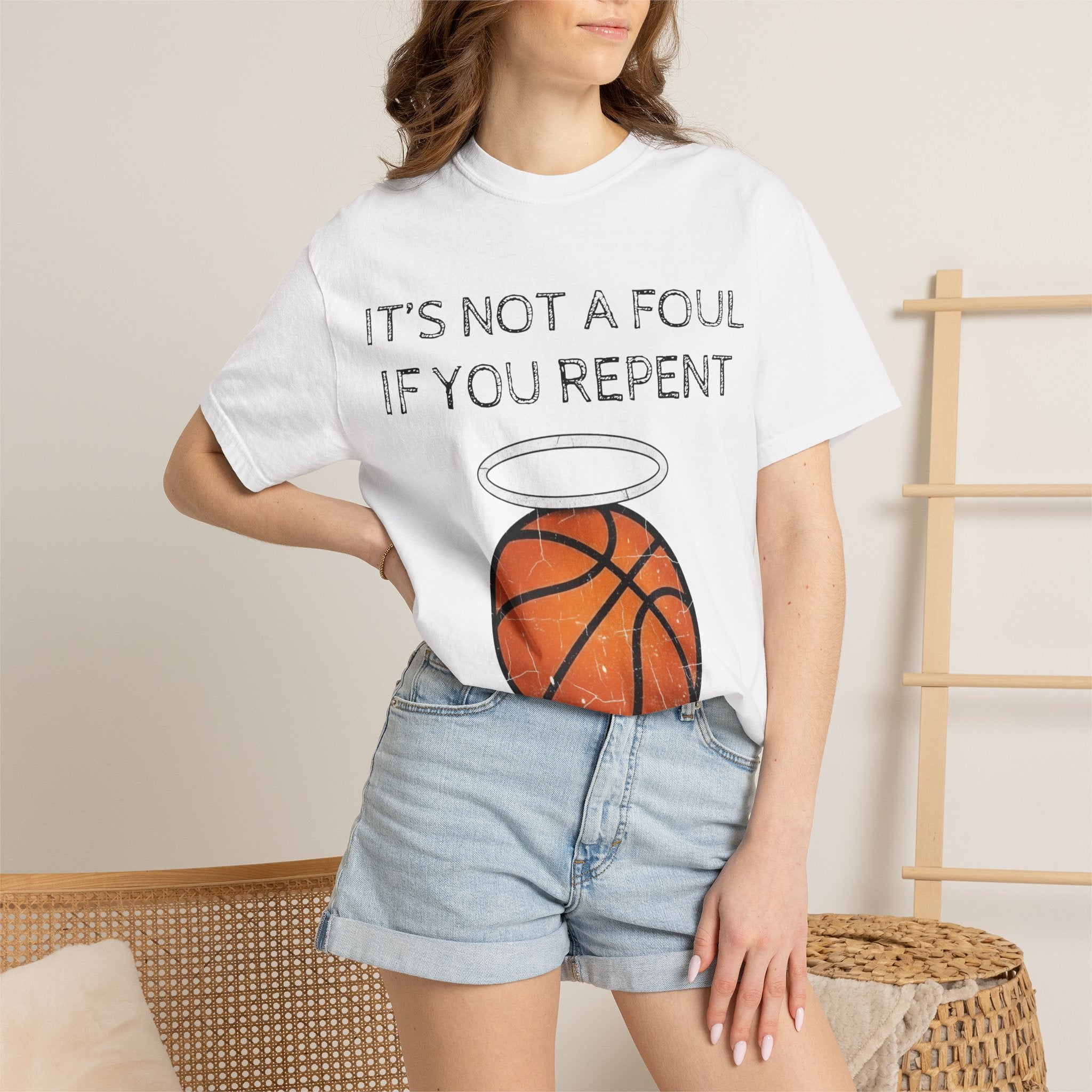"Not a Foul If You Repent" Unisex Garment-Dyed T-shirt