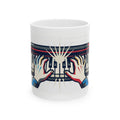 "Imagine What Else These Fingers Can Do" White Ceramic Mug — Graphic
