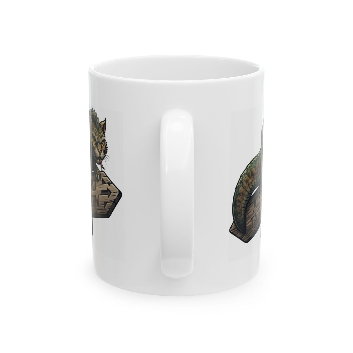 "Tatzelwurm (Alpine Europe)" White Ceramic Mug