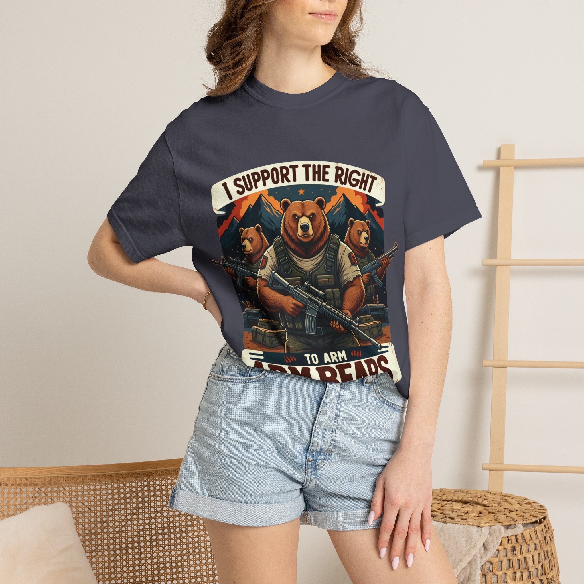 "The Right to Arm Bears (Mountain Division)" Unisex Garment-Dyed T-shirt