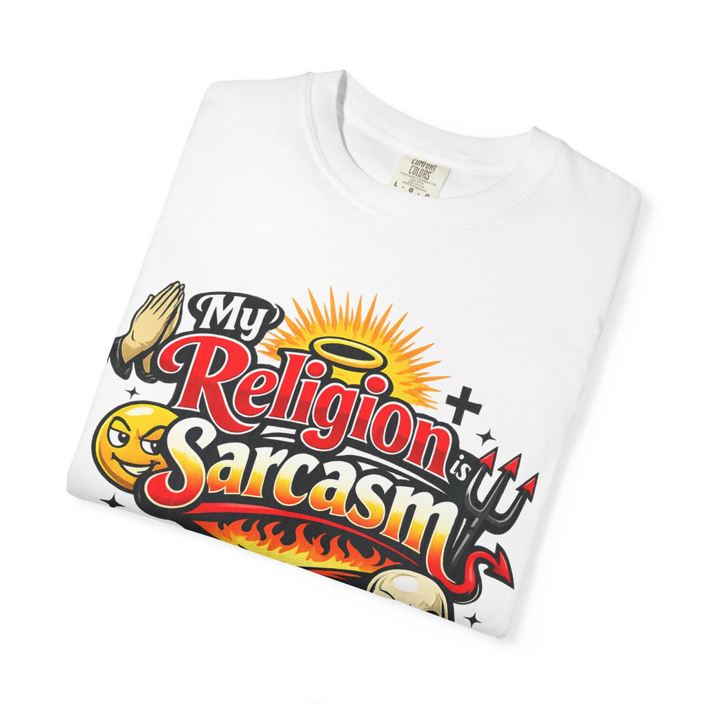 "The Church of Snark" Unisex Garment-Dyed T-shirt