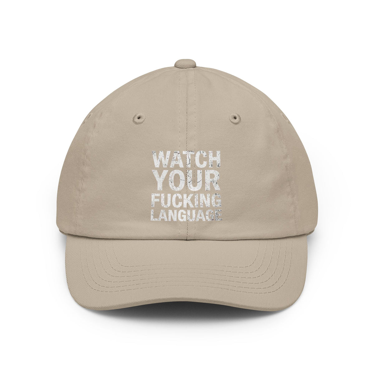 Color: Stone | Watch Your Language Dad Hat