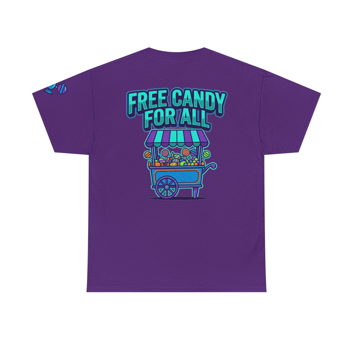Color: Purple | Free Candy For All Premium Graphic Tee