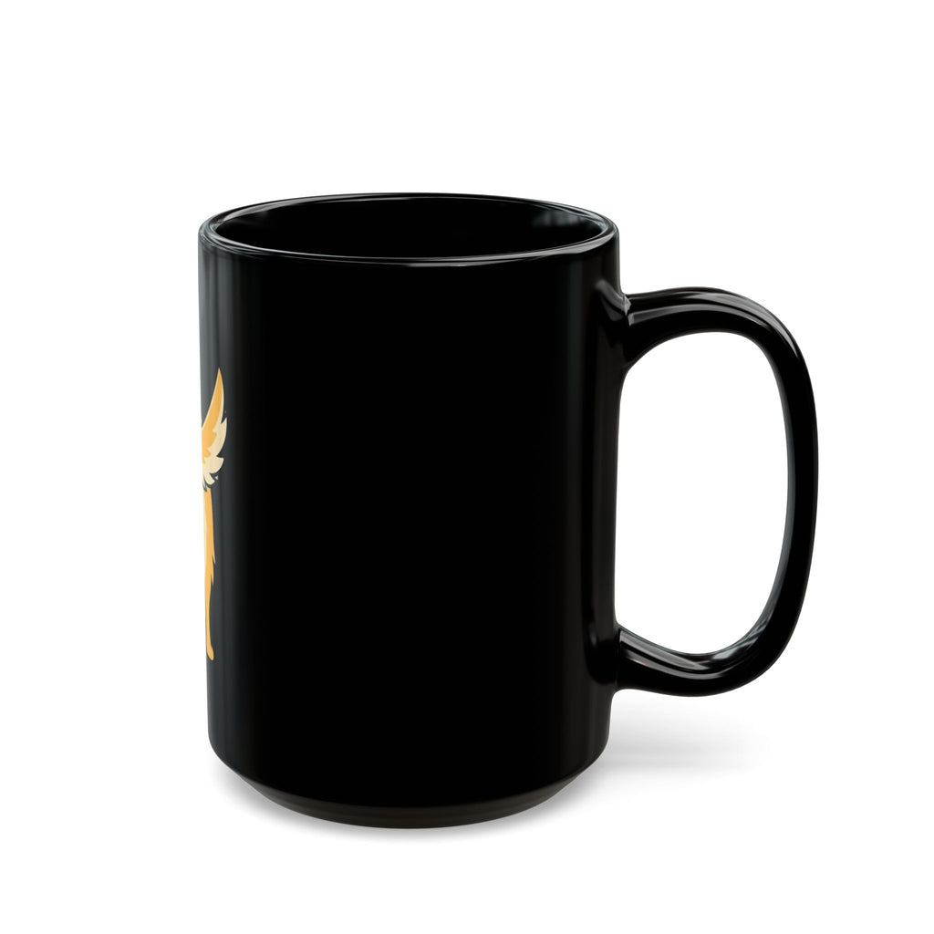 "Nice Tail" Black Ceramic Mug — Graphic