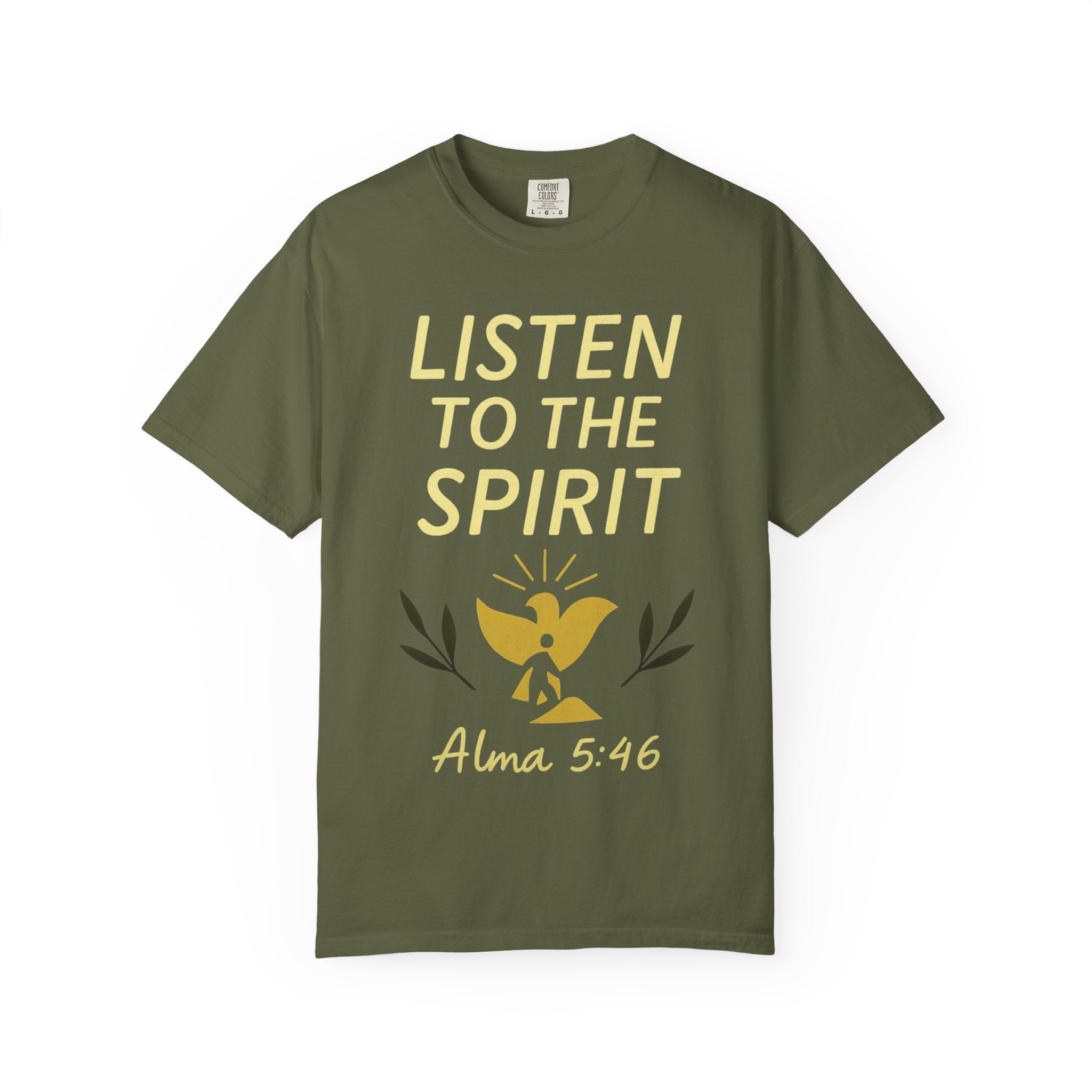 "Listen to the Spirit" Unisex Garment-Dyed T-shirt