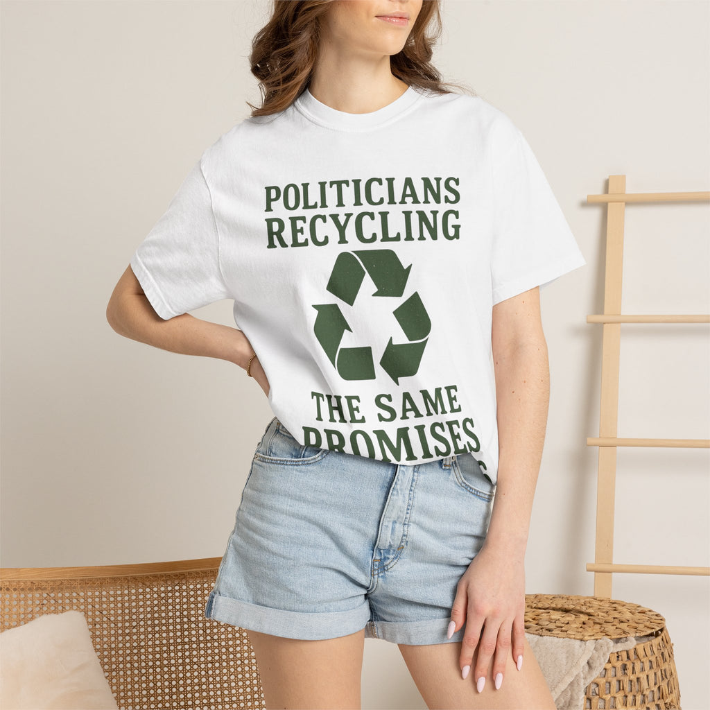"Politicians Recycling" Unisex Garment-Dyed T-shirt