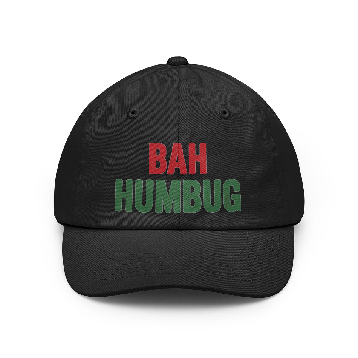 Color: Black | Bah Humburg Dad Hat — Graphic