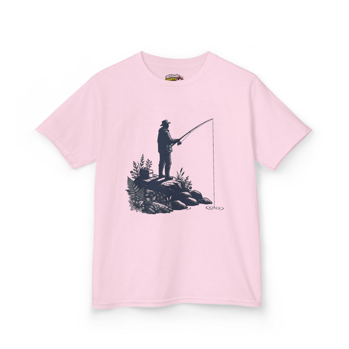 Color: Light Pink | Fishing Kids Tee