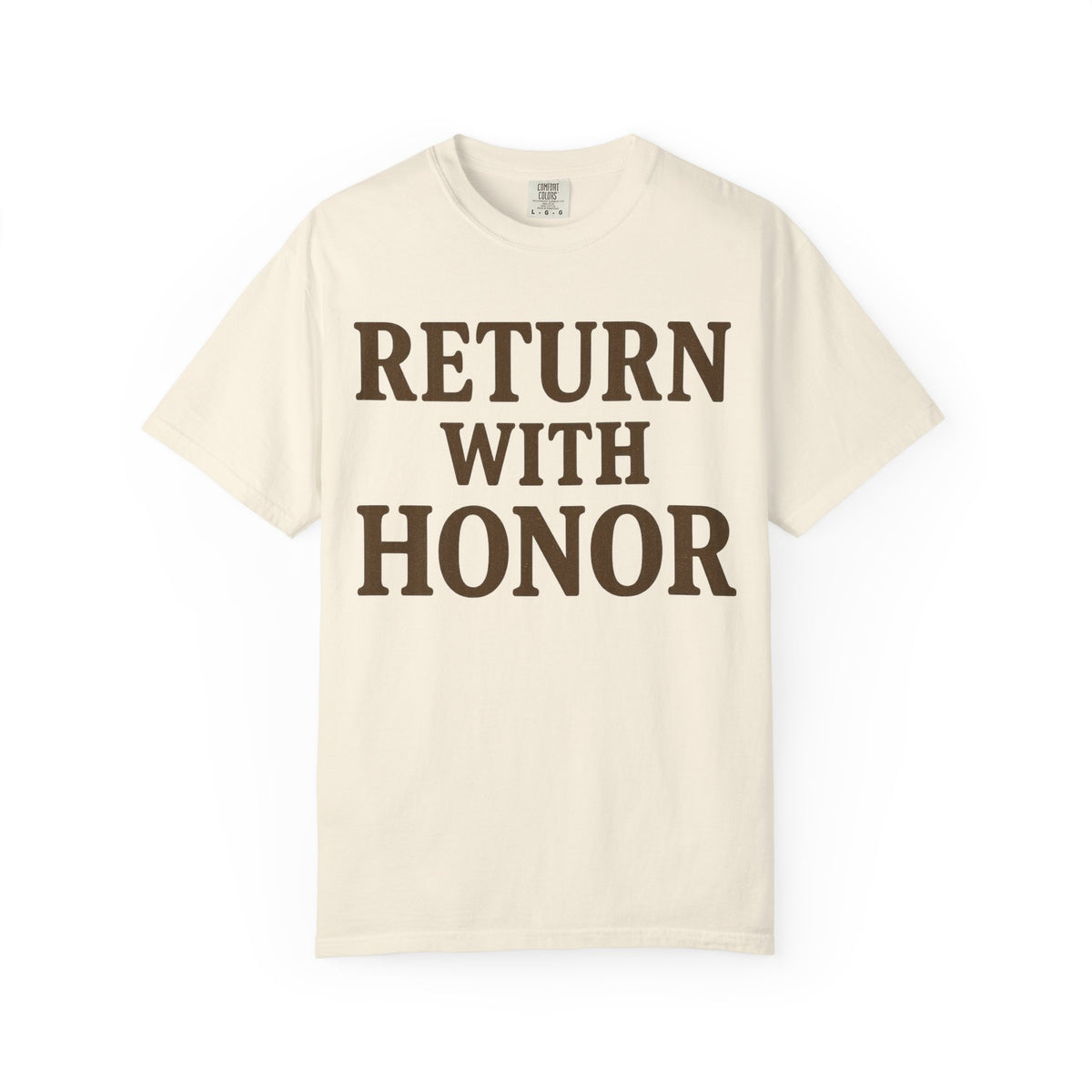 Color: Ivory | Return With Honor Unisex Garment-Dyed T-shirt