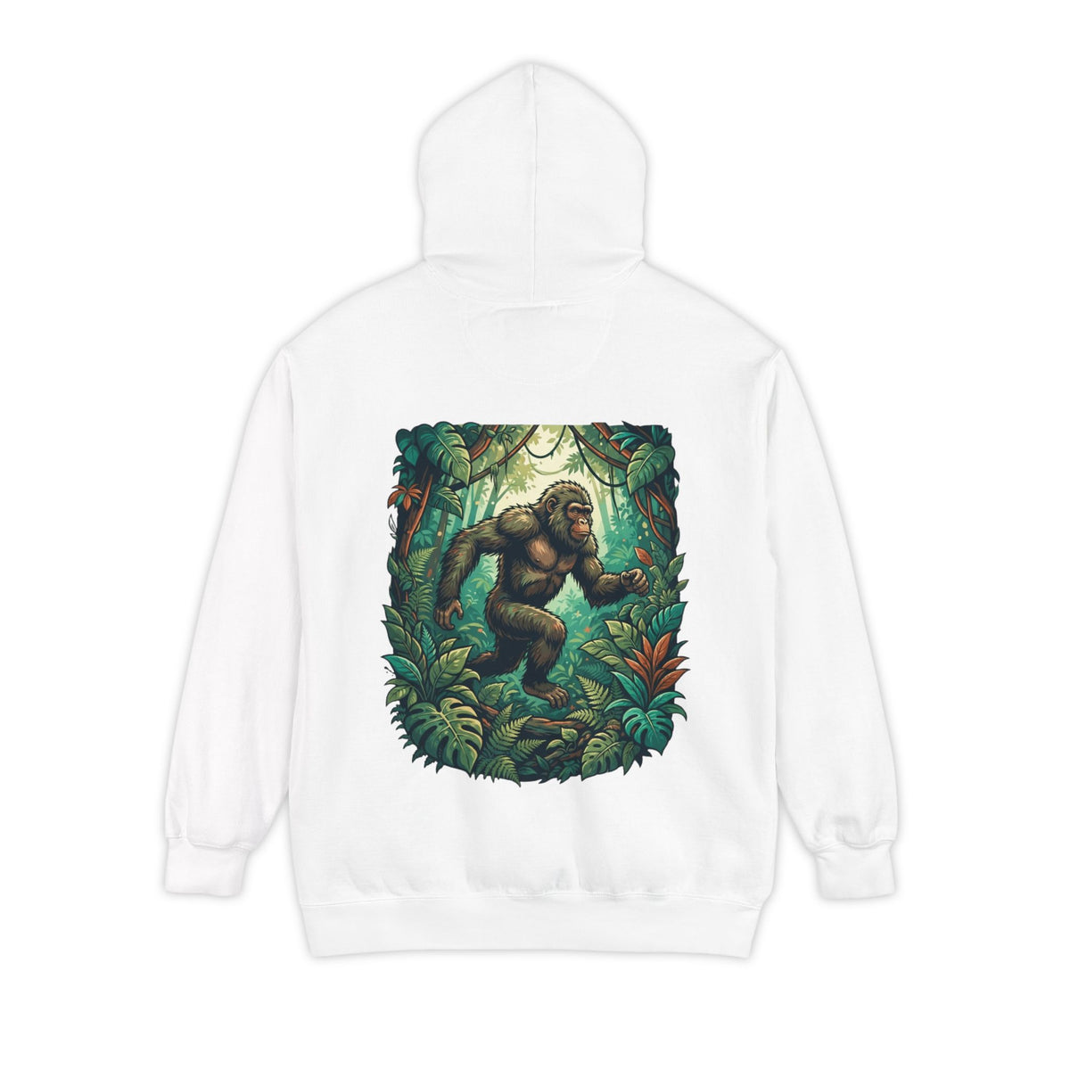 Color: White | The Bukit Timah Monkey Man (Singapore) Garment-Dyed Hoodie