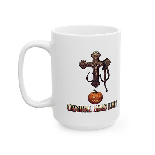 "Original Hard Limit" White Ceramic Mug — Graphic