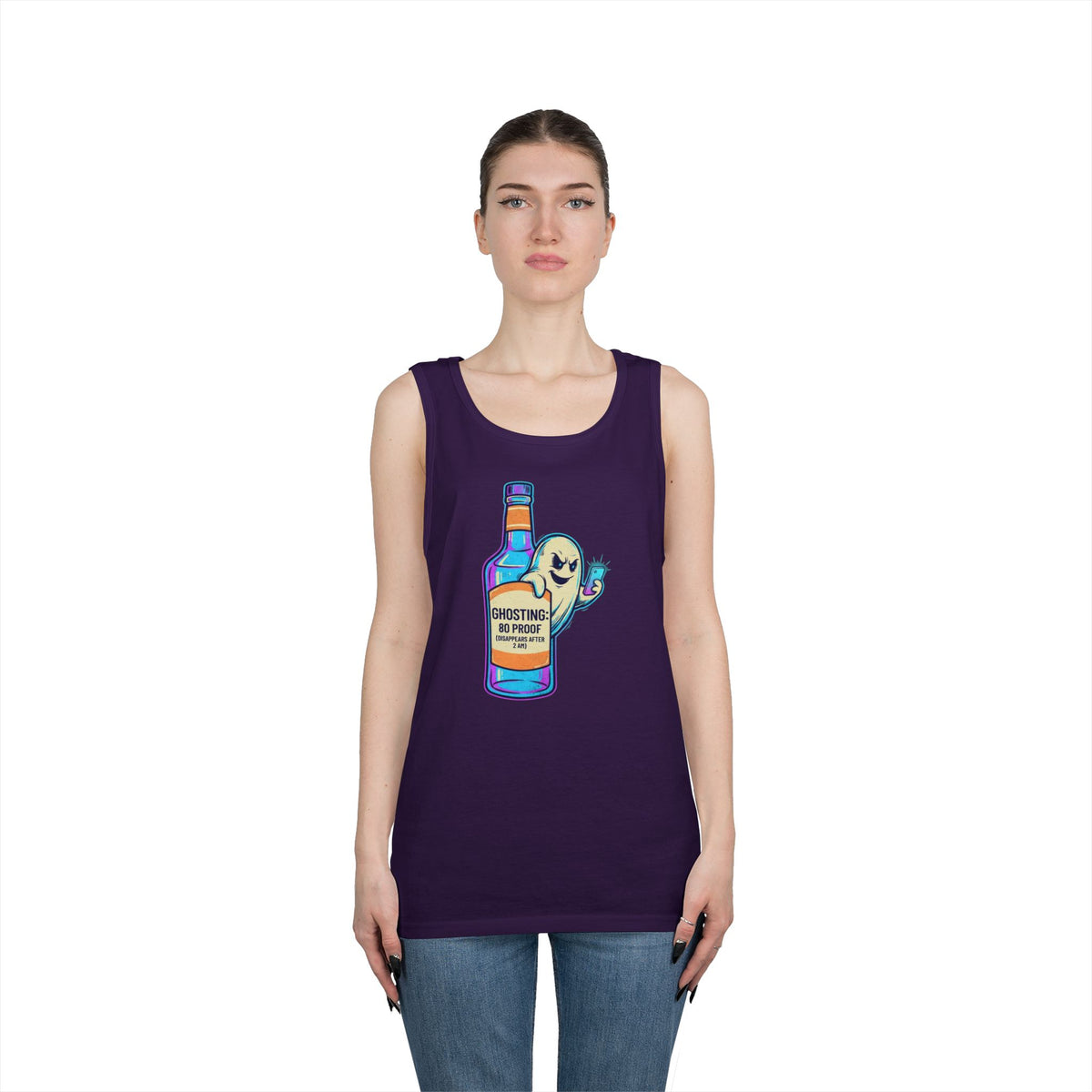 Color: Purple | Ghosting Tank Top