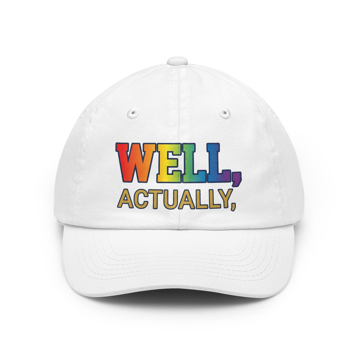 Color: White | Straight Outta Not Even Dad Hat — Graphic