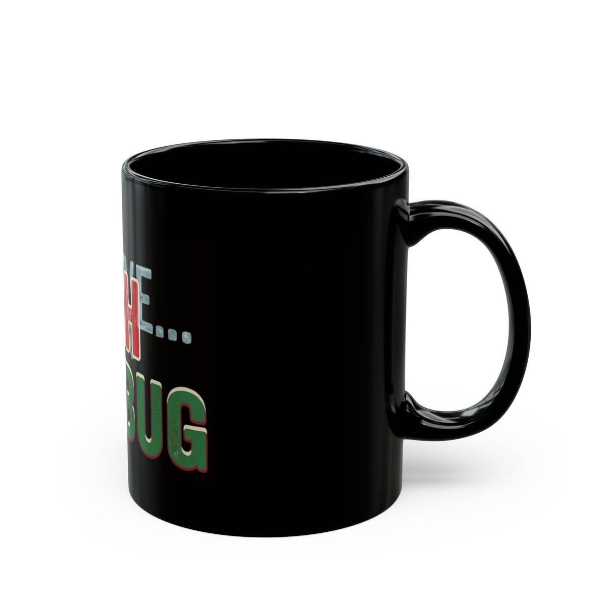 "Bah Humburg" Black Ceramic Mug
