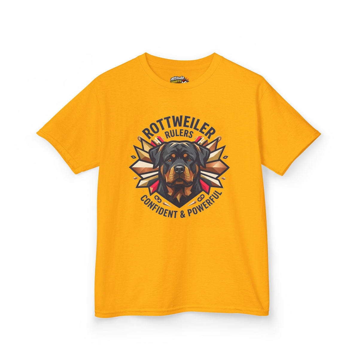"Rottweiler Rulers Confident Powerful" Kids Tee