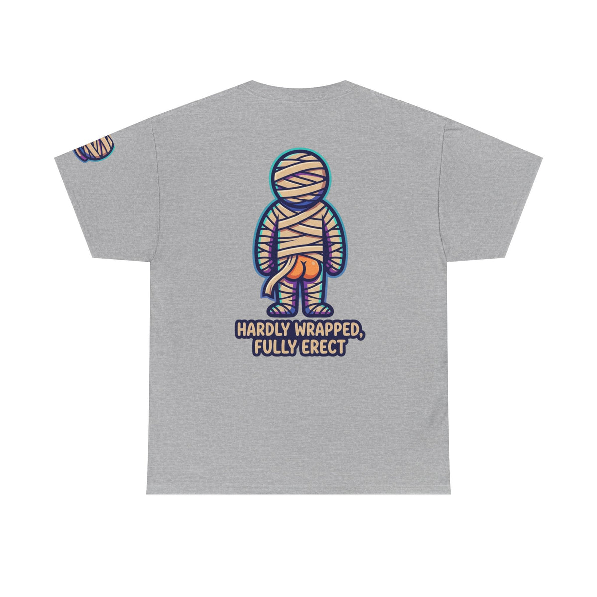 Color: Sport Grey | Hardly Wrapped, Fully Erect Premium Graphic Tee