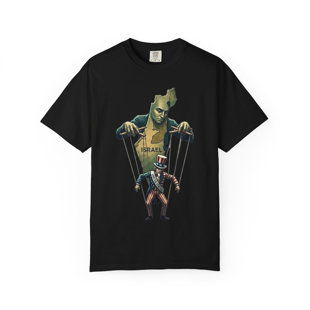 "The Global Puppet Master" Unisex Garment-Dyed T-shirt